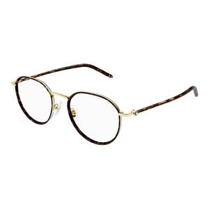 NWT Mont blanc MB0342oA-002 Gold Havana Eyeglasses